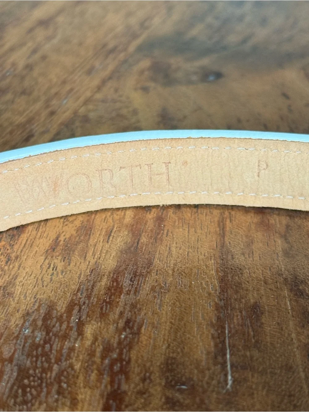 Worth petite XS Pastel Leather and Patent Belt Set - Mint, Cream, Pale blue